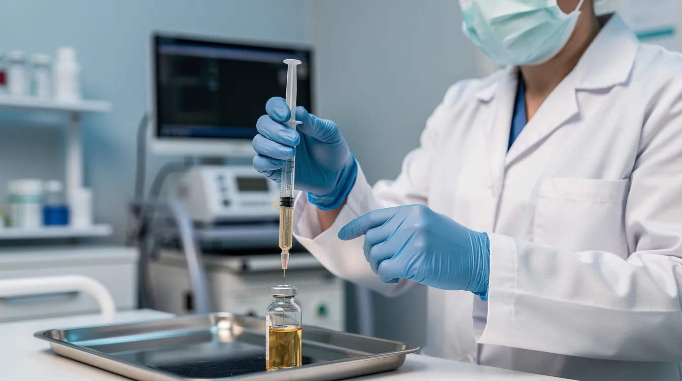 Doctor Preparing Regenerative Therapy Solution